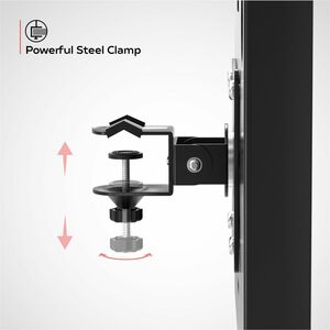 CTA Digital Premium Locking Shelf Mount for iPad Gen 7-10 & Other 7-11" Tablets - 7" to 11" Screen Support - Steel, Galvan