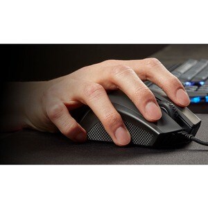 Corsair IRONCLAW RGB FPS/MOBA Gaming Mouse - Optical - Cable - Black - USB 2.0 - 18000 dpi - 7 Button(s)