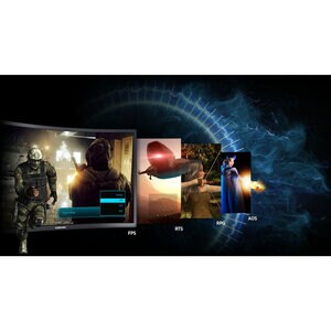 Samsung C27FG73FQL 27" Class Full HD Curved Screen LCD Monitor - 16:9 - Matt Dark Blue Black - 68.6 cm (27") Viewable - Qu