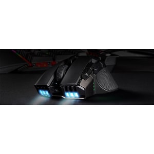 Corsair IRONCLAW RGB Wireless Gaming Mouse - Optical - Cable/Wireless - Bluetooth/Radio Frequency - 2.40 GHz - Black - USB