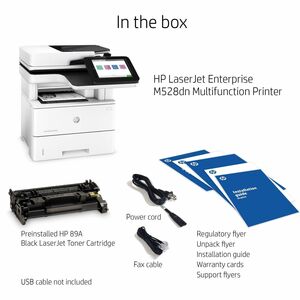 HP LaserJet M528dn Laser Multifunction Printer - Monochrome - Copier/Printer/Scanner - 43 ppm Mono Print - 1200 x 1200 dpi