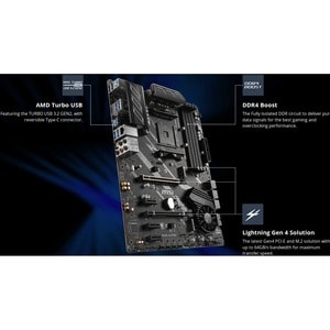 MSI X570-A PRO Desktop-Mainboard - AMD Chipsatz - Sockel AM4 - 128 GB - DIMM - 4 x Speichersteckplätze