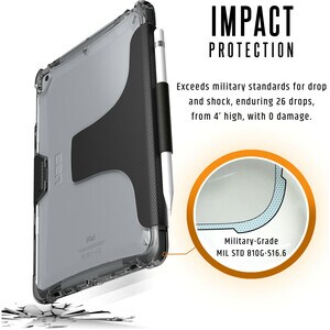 Urban Armor Gear PLYO Estojo de transporte (Página) Apple iPad Air - Gelo - Resistente a quedas