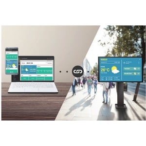 LCD Digital Signage LG 55XE4F-M 1397 mm - 1920 x 1080 - Direct LED - 4000 cd/m² - 1080p - USB - HDMI - Seriale - Ethernet 
