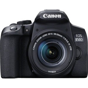 Canon EOS 850D 24.1 Megapixel Digital SLR Camera with Lens - 18 mm - 55 mm - Autofocus - 7.6 cm (3") Touchscreen LCD - SLR