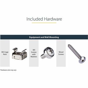 StarTech.com 2U 19in Steel Vertical Wall Mount Equipment Rack Bracket~ - 56.84 kg Load Capacity - 1