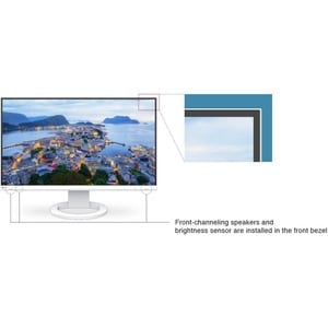 EIZO FlexScan EV2760-WT 27" Class WQHD LCD Monitor - 16:9 - White - 68.6 cm (27") Viewable - In-plane Switching (IPS) Tech