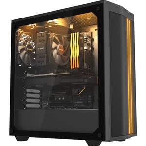 be quiet! Pure Base 500 BGW37 Computergehäuse - ATX, Micro ATX, Mini ITX Motherboard Supported - Gehärtetes Glas, Acrylnit