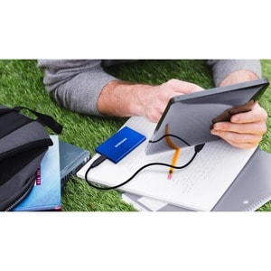  SSD Externe T7 Samsung 2To Bleu MU-PC2T0H, vitesse de lecture jusqu'à 1050 Mo/s, résiste aux chutes jusqu'à 2m