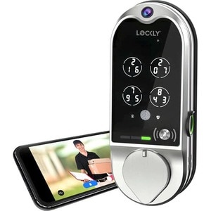 Lockly Vision Smart Lock + Video Doorbell - Touchscreen - Bluetooth - Satin Nickel