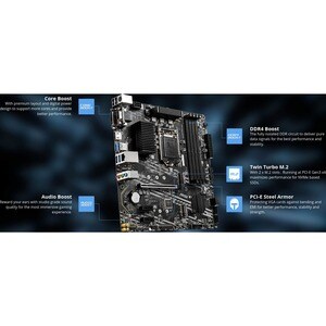 MSI B460M PRO-VDH Desktop-Mainboard - Intel Chipsatz - Socket LGA-1200 - Intel-Optane-speicherbereit - Micro ATX - 128 GB 