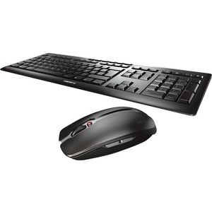 CHERRY STREAM DESKTOP Keyboard & Mouse - English (UK) - USB Wireless - 105 Key - Keyboard/Keypad Color: Black - USB Wirele