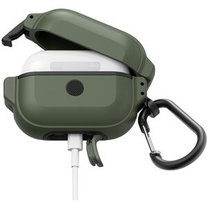 Catalyst Total Protection Carrying Case Apple AirPods Pro - Army Green - Impact Absorbing, Drop Proof, Dirt Resistant, Wat
