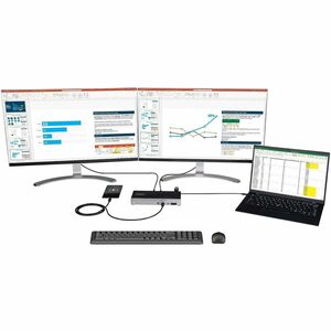StarTech.com USB C Dock, Triple 4K Monitor USB-C Docking Station with DP 1.4 & DSC, 2x DisplayPort & 1x HDMI, 100W PD, 6x 