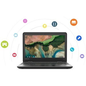 Lenovo 300e Chromebook 2nd Gen 81MB0065US 11.6" Touchscreen Convertible 2 in 1 Chromebook - HD - 1366 x 768 - Intel Celero