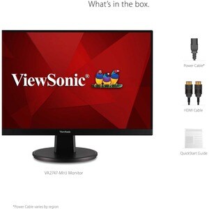 ViewSonic VA2747-MHJ 27 Inch Full HD 1080p Monitor with Advanced Ergonomics, FreeSync, 100Hz, Ultra-Thin Bezel, Eye Care, 