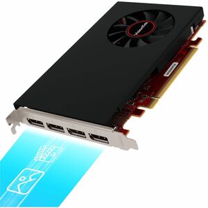 VisionTek AMD Radeon RX 550 Graphic Card - 4 GB GDDR5 - Full-height - 3840 x 2160 - 1.18 GHz Core - 128 bit Bus Width - PC