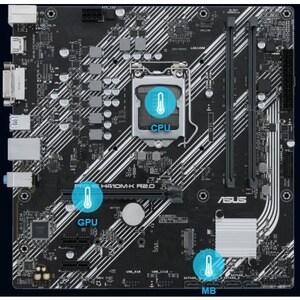 Asus Prime H410M-K R2.0 Desktop Motherboard - Intel H410 Chipset - Socket LGA-1200 - Intel Optane Memory Ready - Micro ATX