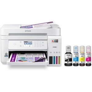 Epson EcoTank ET-3850 Inkjet Multifunction Printer-Color-Copier/Scanner-4800x1200 dpi Print-Automatic Duplex Print-5000 Pa