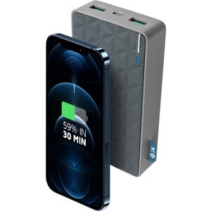 Xtorm Fuel FS402 Power Bank - For Smartphone, Tablet, iPhone 12 - Lithium Polymer (Li-Polymer) - 20000 mAh - 3 A - 5 V DC 