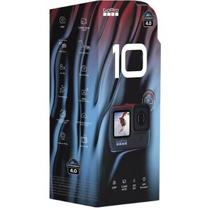 GoPro HERO10 Professional 数码摄像机 - LCD 触控屏 - 1/2.3" CMOS - 高动态范围 - 5.3K - 黑 - 16:9 - 23.6 百万象素 视频 - HDMI - USB - SD - GPS -