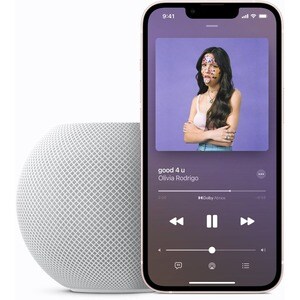 Apple HomePod mini 蓝牙 智能音箱 - Siri 支持 - 白 - 360° Circle Sound - 无线局域网