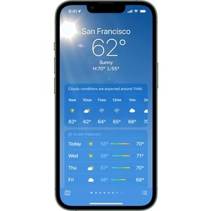 Apple iPhone 13 128 GB 智能电话 - 15.5 cm (6.1") OLED 2532 x 1170 - 六核 (双核（2 个核心） 3.22 GHz + Blizzard 四核（4 个核心） - 4 GB RAM - i