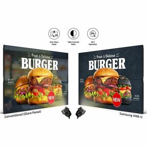 Samsung VM46B-U 1168.40 mm LCD Digital Signage Display - 24 Hours/7 Days Operation - In-plane Switching (IPS) Technology -