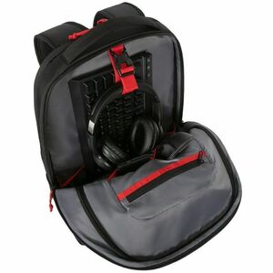 Targus Strike II TBB639GL Carrying Case (Backpack) for 43.2 cm (17") to 45.7 cm (18") Notebook - Black/Red - 500D Guc Body