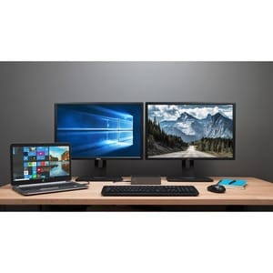 Targus DOCK190 C型 USB 扩展插口 用于 智能电话, 扬声器, 麦克风, 耳机, 笔记本电脑, 显示器, 平板, 键盘, Workstation - 100 W - 灰, 黑 - 符合 TAA 标准 - 4K, 2K - 40
