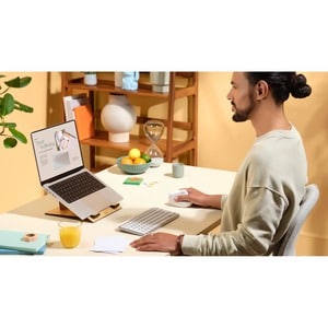 Logitech Lift Rato - Bluetooth - USB - Ótico - 6 Taste(n) - Branco - Sem fios - 4000 dpi - Roda de deslocação - Pequeno/Mé