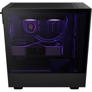 NZXT H5 Flow Gaming Computer Case - ATX Motherboard Supported - Galvanized Cold Rolled Steel (SGCC), Tempered Glass - Blac