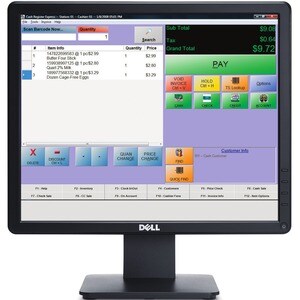 Dell E1715S 17" Class SXGA Monitor LCD - 5:4 - Preto - 43.2 cm (17") Viewable - Twisted nematic (TN) - LED Backlight - 128