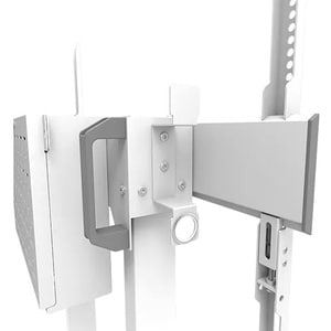Neomounts Display Cart - 110 kg Capacity - 4 Casters - Steel - 1019 mm Width x 831 mm Depth x 2127 mm Height - White