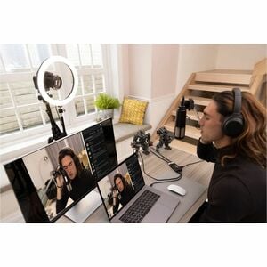 j5create JVA01 Video Capturing Device - Black - Functions: Video Streaming, Video Capturing - USB 3.2 Type C - 3840 x 2160
