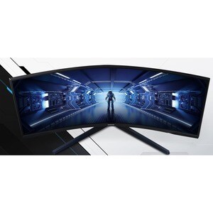 Samsung Odyssey G5 C34G55TWWP 34" Class UW-QHD Curved Screen Gaming LCD Monitor - 21:9 - 86.4 cm (34") Viewable - Vertical