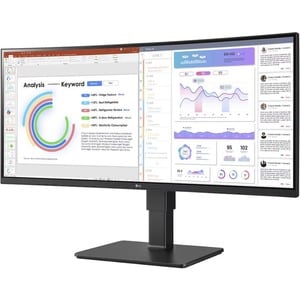 Monitor LCD LG Ultrawide 34BQ77QB-B 863,6 mm (34") Class UW-QHD Schermo curvo - 21:9 - Nero tessuto - 86,4 cm (34") Viewab