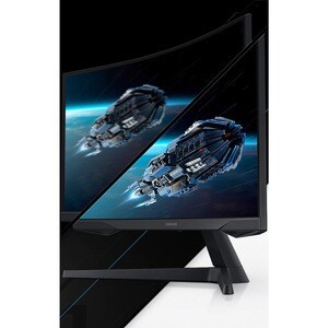 Samsung Odyssey G5 C27G55TQBU 27" Class WQHD Curved Screen Gaming LCD Monitor - 16:9 - Black - 68.6 cm (27") Viewable - Ve