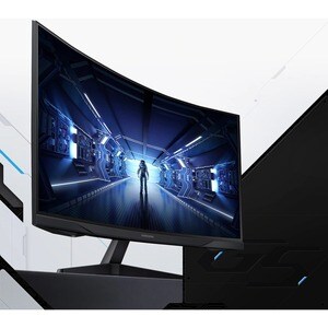Samsung Odyssey G5 C32G55TQBU 32" Class WQHD Curved Screen Gaming LCD Monitor - 16:9 - Black - 81.3 cm (32") Viewable - Ve