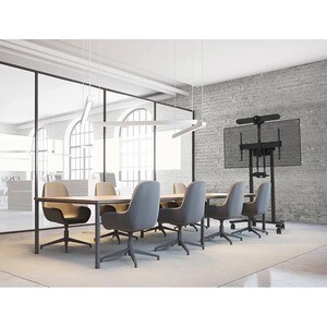 SUPPORTO DA PAVIMENTO PER SCHERMI 55-100IN MOTORIZZAT NERO