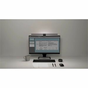 BenQ ScreenBar Halo Lichtleiste - Grau - An Monitor montierbar - LED Glühbirne - Aluminium für LCD-Monitor, Lesen - 100 mm