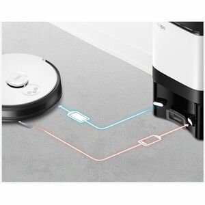 Tapo RV30 Plus Robot Vacuum/Mop - 1.06 gal (4000 mL) - Bagged - 10.14 fl oz (300 mL) Water Tank Capacity - Brush - Carpet 