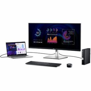 Dell P3424WE 34 Zoll Class UW-QHD Gekrümmter Bildschirm LED-Monitor - 21:9 Format - Schwarz, Silber - 86,6 cm (34,1 Zoll) 
