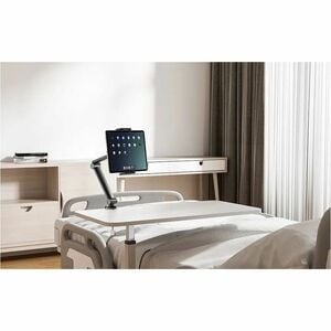 Neomounts Desk Mount for Tablet - Black - Landscape/Portrait - Height Adjustable - 1 Display(s) Supported - 11.9 cm to 32.