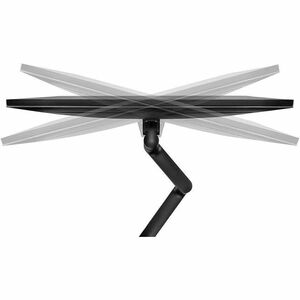 Neomounts Mounting Arm for Monitor, Display Screen, LCD Display - Black - Height Adjustable - 1 Display(s) Supported - 43.