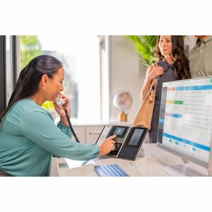Poly Edge E450 IP Phone - Corded - Corded/Cordless - Wi-Fi, Bluetooth - Desktop - Black - VoIP - IEEE 802.11a/b/g/n/ac - 2