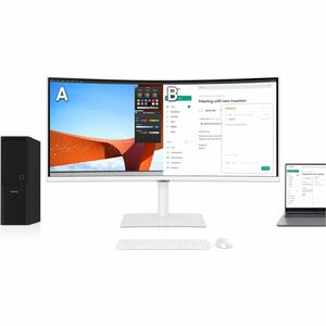 Samsung ViewFinity S6 S34C650TAU 34" Class UW-QHD Curved Screen LCD Monitor - 21:9 - Warm White - 86.4 cm (34") Viewable -