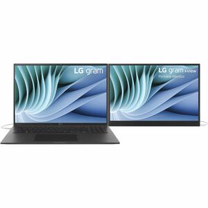 LG gram +view 16MR70 16" Class WQXGA LED Monitor - 16:10 - Silver, Black - 40.6 cm (16") Viewable - In-plane Switching (IP