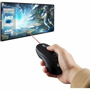 Adesso Air Mouse Wireless Multifunctional Presenter Mouse - Travel Mouse - Laser - Wireless - 100 ft - Radio Frequency - 2