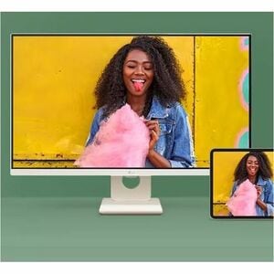 LG 27SR50F-W 27" (68.6 cm) Class Full HD Smart LCD Monitor - 16:9 - 27" (68.6 cm) Viewable - In-plane Switching (IPS) Tech